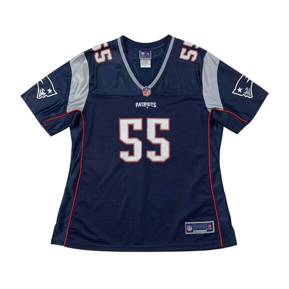 Nike New England Patriots Jersey Womens L Large Eric Lee #55 NFL Pro Line - Picture 1 of 11